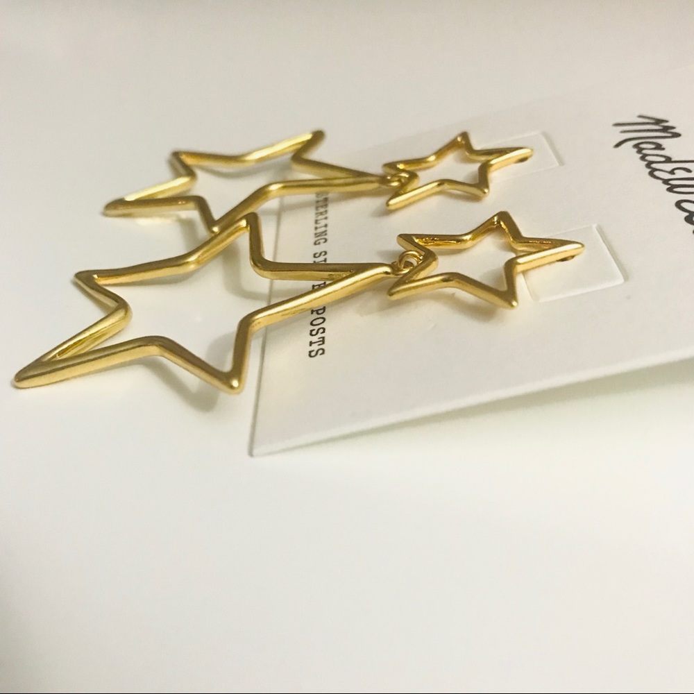 Madewell Night Star Statement Earrings NWT LAST - Picture 5 of 7